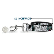 Dog Leash - TOM & JERRY Face & Pose Sketch Black/White/Red/Blue