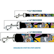 Dog Leash - TOM & JERRY Poses Black/Multi Color