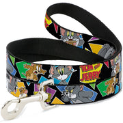 Dog Leash - TOM & JERRY Poses Black/Multi Color