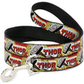 Load image into Gallery viewer, Dog Leash - THOR & Hammer Red/Yellow/White
