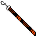 Load image into Gallery viewer, Dog Leash - Loki Series TVA TIME VARIANCE AUTHORITY Text Black/Orange

