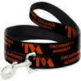 Load image into Gallery viewer, Dog Leash - Loki Series TVA TIME VARIANCE AUTHORITY Text Black/Orange
