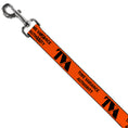 Load image into Gallery viewer, Dog Leash - Loki Series TVA TIME VARIANCE AUTHORITY Text Orange/Black
