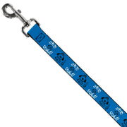 Dog Leash - This is Fine Japanese Question Hound Flame Blue/Black/White