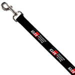 Dog Leash - TOYOTA GAZOO RACING GR NORTH AMERICA Logo and Text Black/White/Red