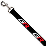 Dog Leash - TOYOTA GAZOO RACING GR Logo and Text Black/White/Red