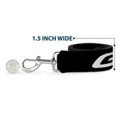 Dog Leash - TOYOTA GAZOO RACING GR Logo and Text Black/White/Red