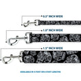 Load image into Gallery viewer, Dog Leash - The Dust of Living II Sugar Skulls Black/White
