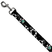 Dog Leash - Beetlejuice Sandworm Healftone Repeat Black/Gray