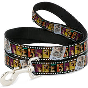 Dog Leash - Gremlins Gizmo Filmstrip Poses Multi Color