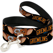 Dog Leash - GREMLINS 1984 Gizmo Face Close-Up Black