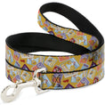 Load image into Gallery viewer, Dog Leash - The Wizard of Oz Characters Scenes and Icons Collage Yellow
