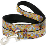 Dog Leash - The Wizard of Oz Characters Scenes and Icons Collage Yellow