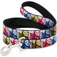 Load image into Gallery viewer, Dog Leash - The Wizard of Oz Dorothy and Toto Pose Blocks Blues/Yellows/Reds
