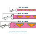 Load image into Gallery viewer, Dog Leash - Wonder Woman Logo Pink/Blue/Yellow/Pink
