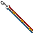 Load image into Gallery viewer, Dog Leash - Wonder Woman Logo Stripe/Stars Red/Gold/Blue/White
