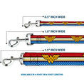 Load image into Gallery viewer, Dog Leash - Wonder Woman Logo Stripe/Stars Red/Gold/Blue/White
