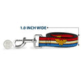 Load image into Gallery viewer, Dog Leash - Wonder Woman Logo Stripe/Stars Red/Gold/Blue/White
