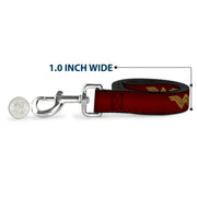 Dog Leash - Wonder Woman 2017 Icon Reds/Golds