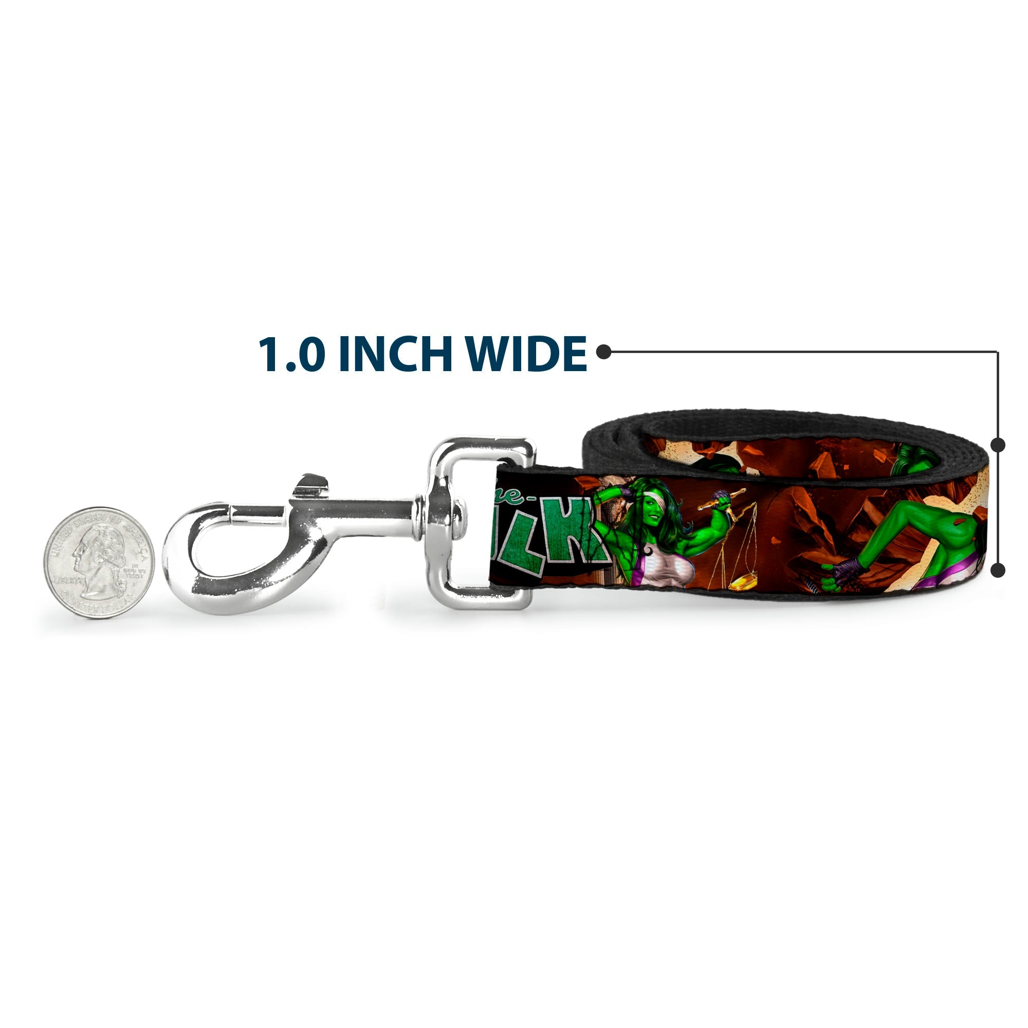 Dog Leash - SHE-HULK Comic Book Cover Poses/Rocks