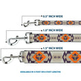 Load image into Gallery viewer, Dog Leash - Yellowstone Y Logo Native American Tribal Tans/Blue/Orange
