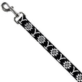 Load image into Gallery viewer, Dog Leash - Yellowstone Dutton Ranch and Native American Icons Black/White

