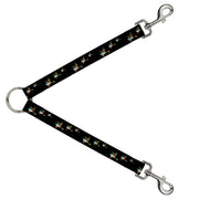 Dog Leash Splitter - Flying Mallards Black