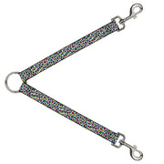 Dog Leash Splitter - Leopard White/Multi Color