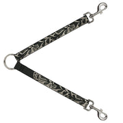 Dog Leash Splitter - BD AUTHENTIC SEATBELT BELT SINCE 1993 Flames Olive/Tan