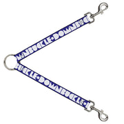 Dog Leash Splitter - BUCKLE-DOWN Shapes Blue/White