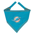 Load image into Gallery viewer, Miami Dolphins Tie-Around Dog Bandana
