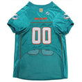 Load image into Gallery viewer, NFL Miami Dolphins Striped Mesh Dog Jersey
