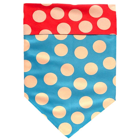 DOT Tan/Red/Turquoise