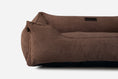 Load image into Gallery viewer, Bolster Beds Premium Chester & Lee | Fancy Corduroy Sleeper Dog Bed Brown
