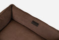 Load image into Gallery viewer, Bolster Beds Premium Chester & Lee | Fancy Corduroy Sleeper Dog Bed Brown

