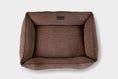 Load image into Gallery viewer, Bolster Beds Premium Chester & Lee | Fancy Corduroy Sleeper Dog Bed Brown
