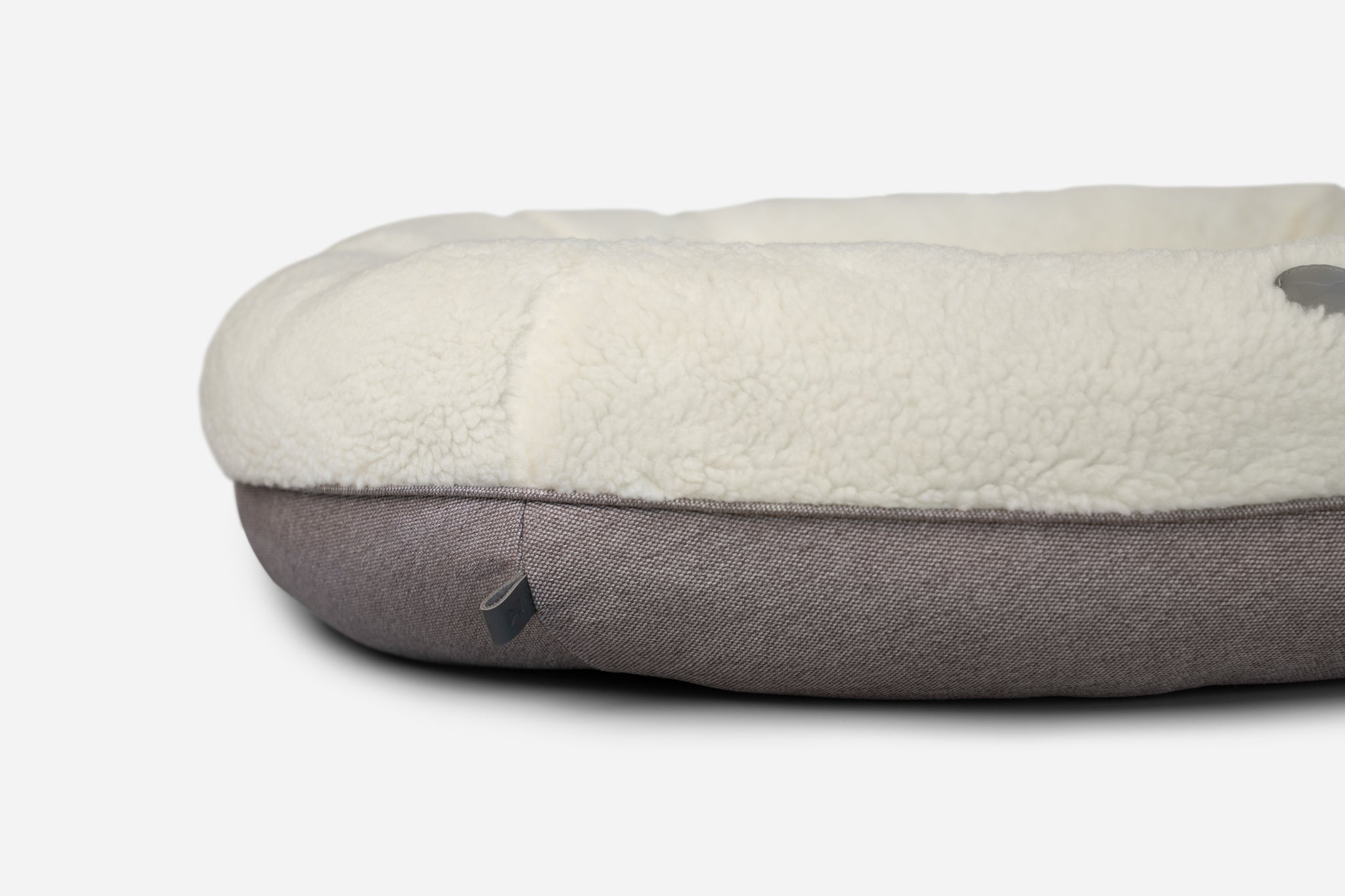 Pet Beds Premium Chester & Lee | Furry Beige Donut Dog Bed