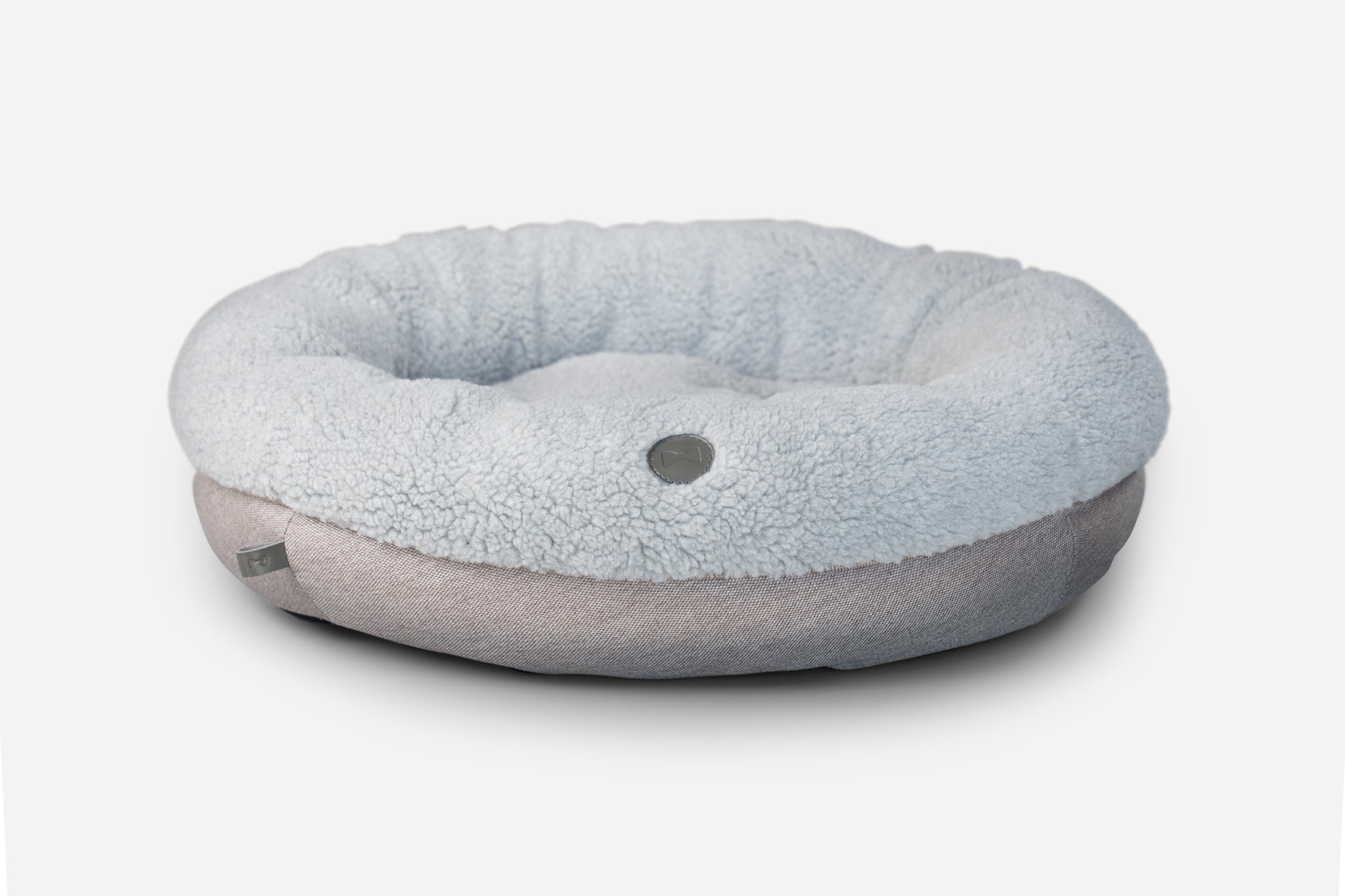 Pet Beds Premium Chester & Lee | Furry Gray Donut Dog Bed
