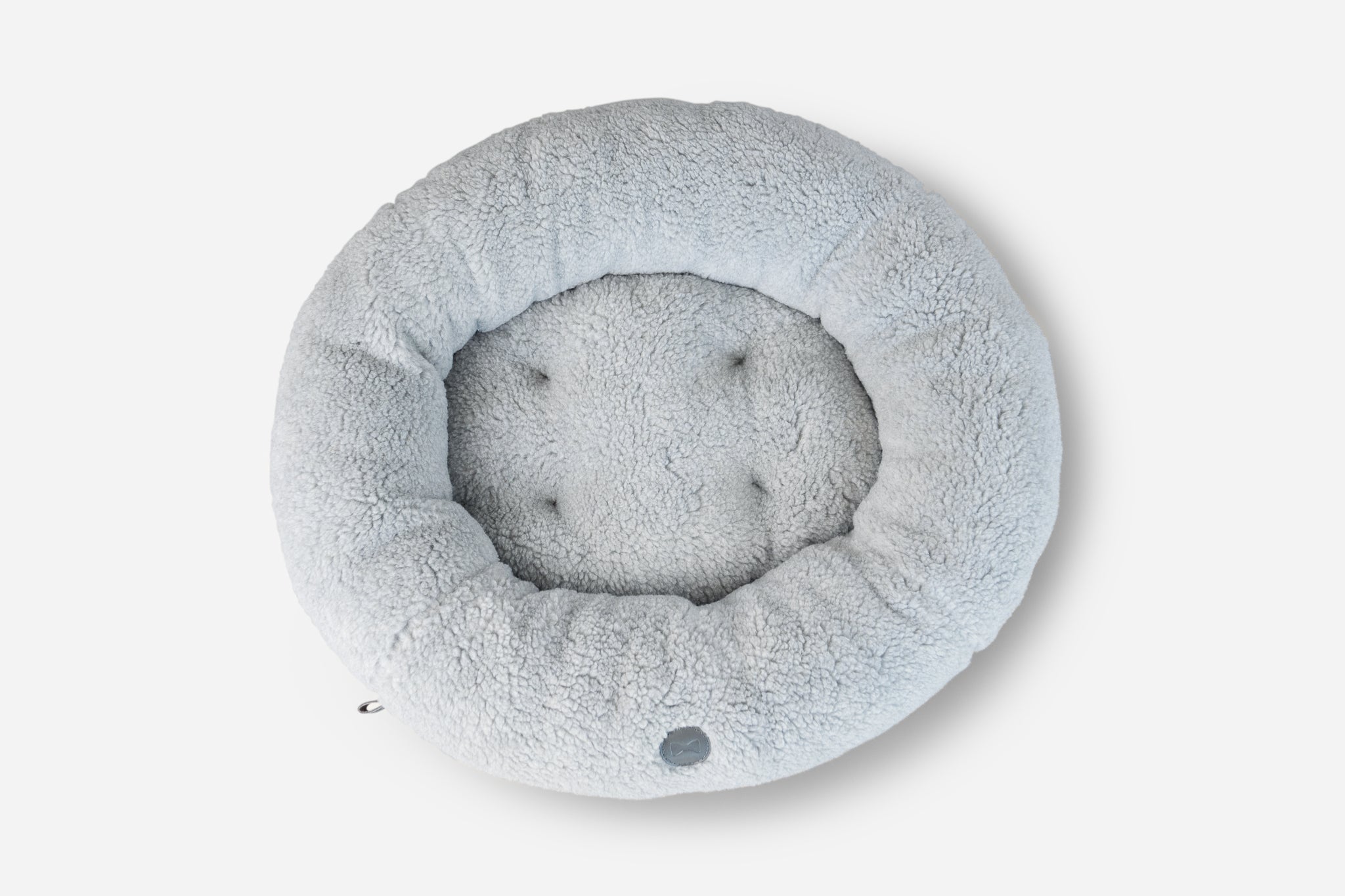 Pet Beds Premium Chester & Lee | Furry Gray Donut Dog Bed