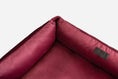 Load image into Gallery viewer, Chester & Lee | Vibrant Velvet Sleeper Dog Bed Wine - image 7
