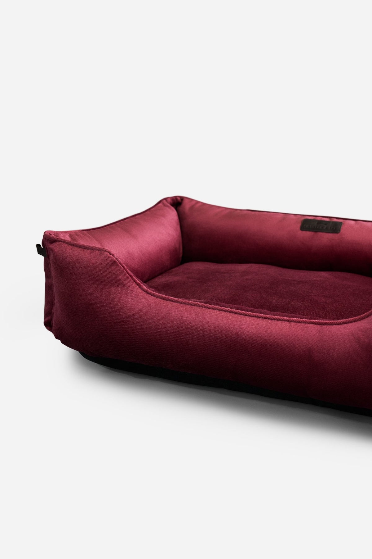 Bolster Beds Premium Chester & Lee | Vibrant Velvet Sleeper Dog Bed Wine