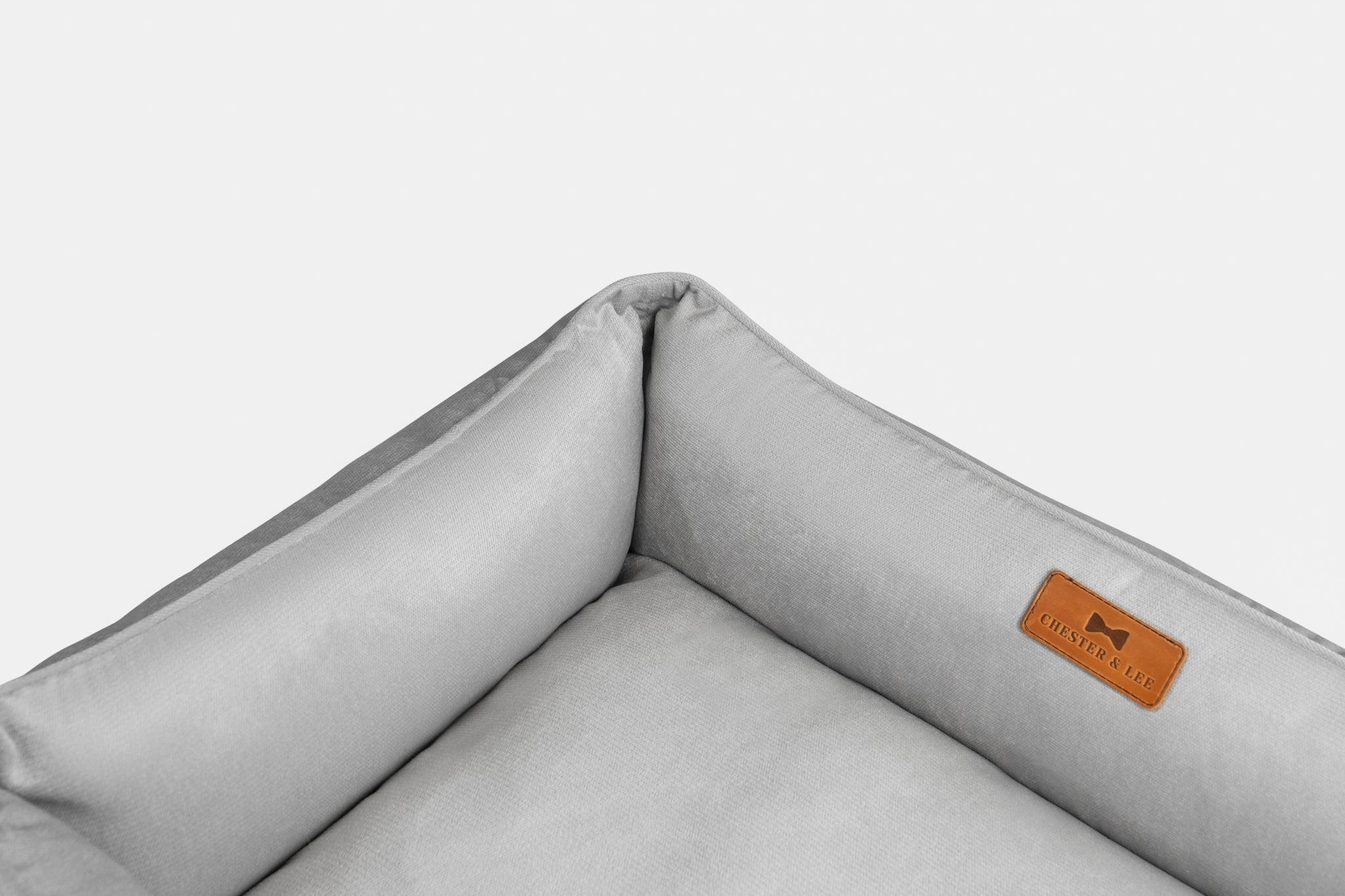 Chester & Lee | Classic Velvet Sleeper Dog Bed Gray - image 7