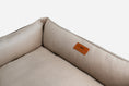 Load image into Gallery viewer, Bolster Beds Premium Chester & Lee | Classic Velvet Sleeper Dog Bed Beige
