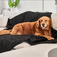 Load image into Gallery viewer, PupProtector™ Short Fur Waterproof Throw Blanket - Midnight Black
