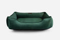 Load image into Gallery viewer, Bolster Beds Premium Chester & Lee | Classic Velvet Sleeper Dog Bed Green
