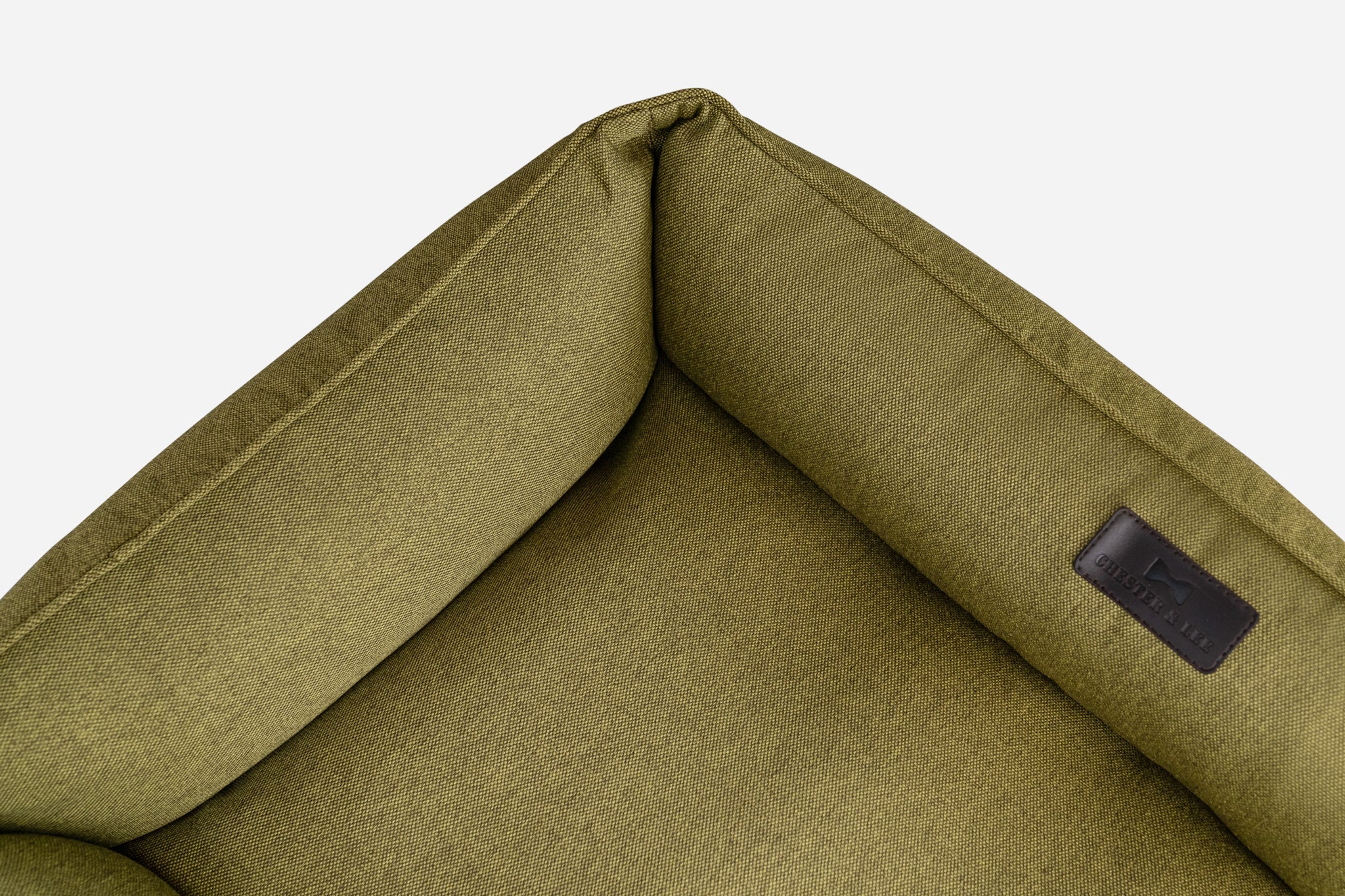 Pet Beds Premium Chester & Lee | Cotton Sleeper Dog Bed Olive
