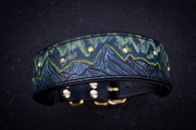 Aurora Borealis Leather Dog Collar 