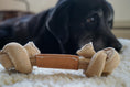 Load image into Gallery viewer, Huggle-Hide® Natural Leather Bone Dog Toy, 3 Pack - image 5
