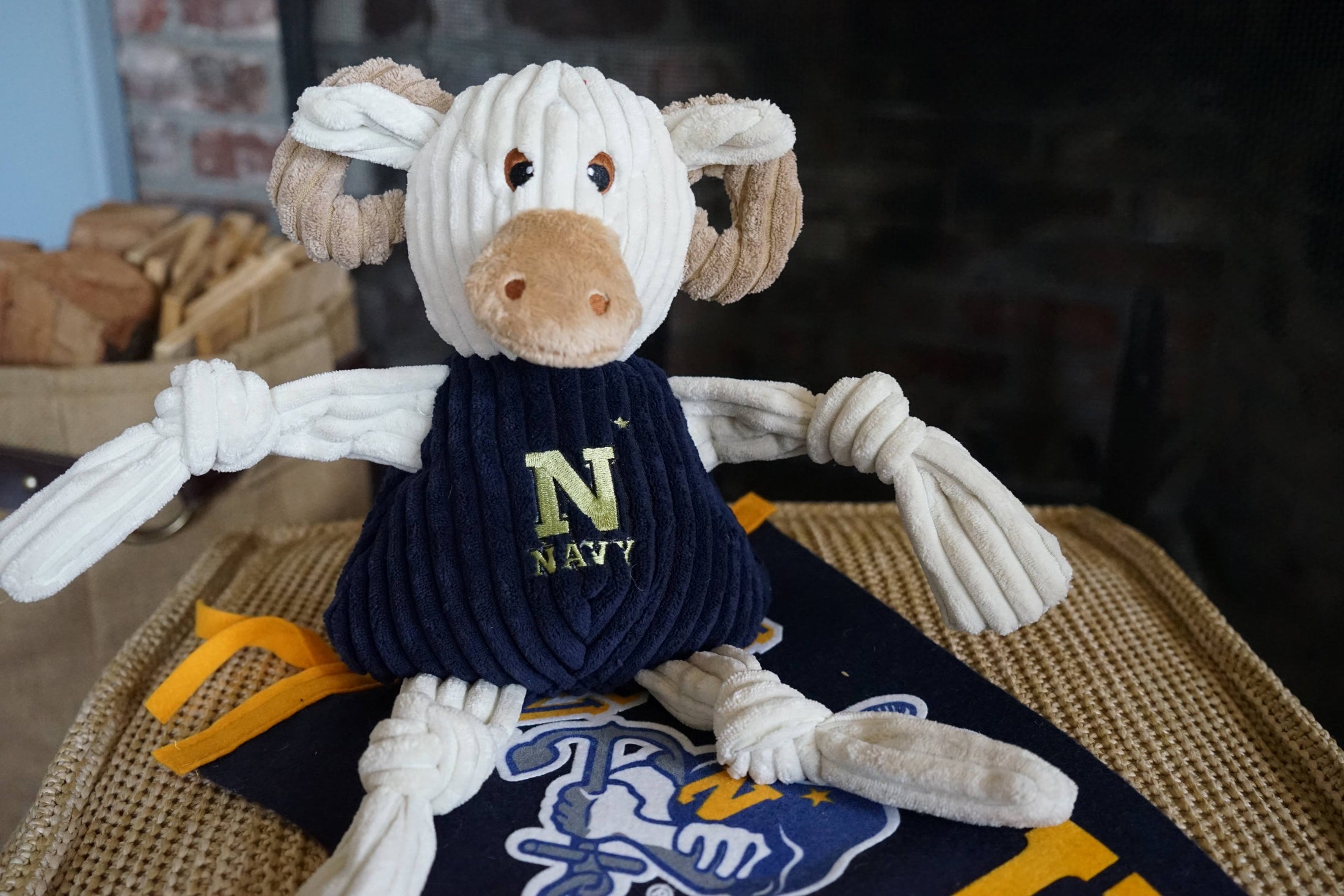 NCAA U.S. Naval Academy, Bill the Goat Knottie® Plush Dog Toy - image 5