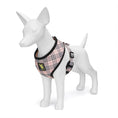 Load image into Gallery viewer, EcoBark Beige Plaid Dog Harness- Over-the-Head Dog Vest Halter for Small to Medium Dogs, and Puppies
